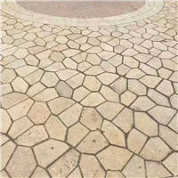 碎拼黄锈石 黄金麻花岗岩 园林工程建设用 耐磨防滑