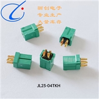 JL23-04TKH焊接插头JL23-04TKY-30CM带线插头 骊创大量库存供应