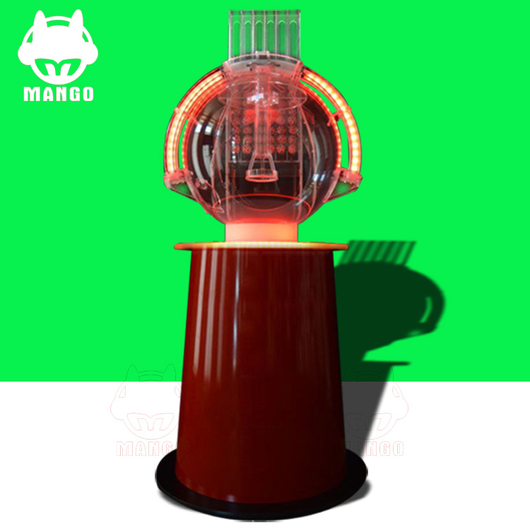 菏泽多功能搅珠机  5D幸运抽签大小转盘酒吧ktv餐桌柜台活动摇奖机厂家