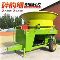 养牛场稻草粉碎机 立式草料捆打草机 小麦捆秸秆揉丝机
