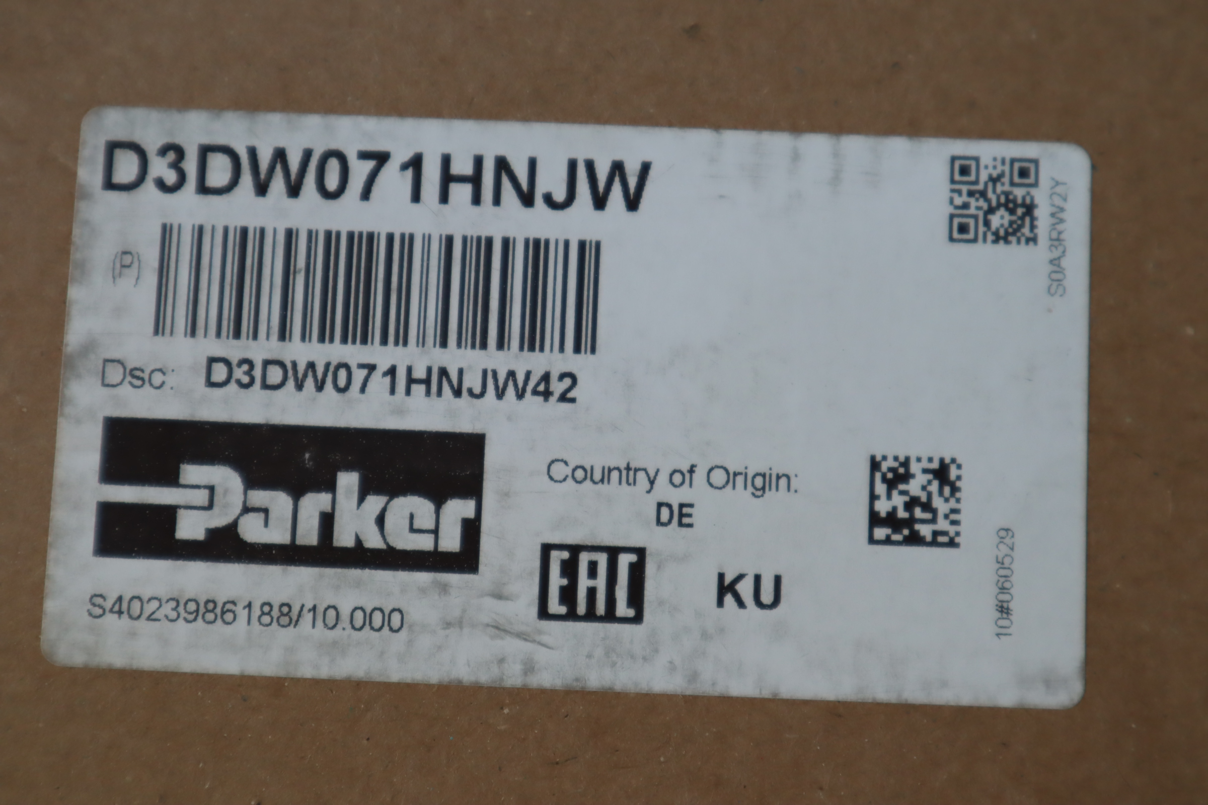 D3DW071HNJW42 D3DW071HNJW 美国派克PARKER电磁阀