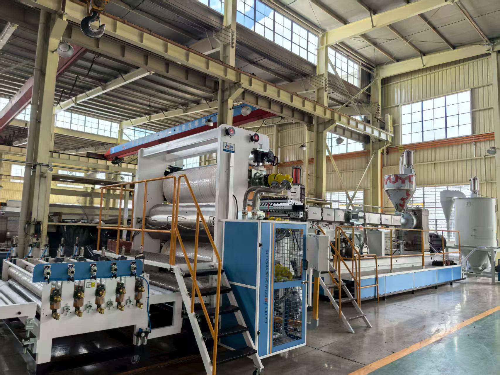 金纬机械LDPE 厚板生产设备? PE 电子产品包装片材生产线 防刮伤设备厂商