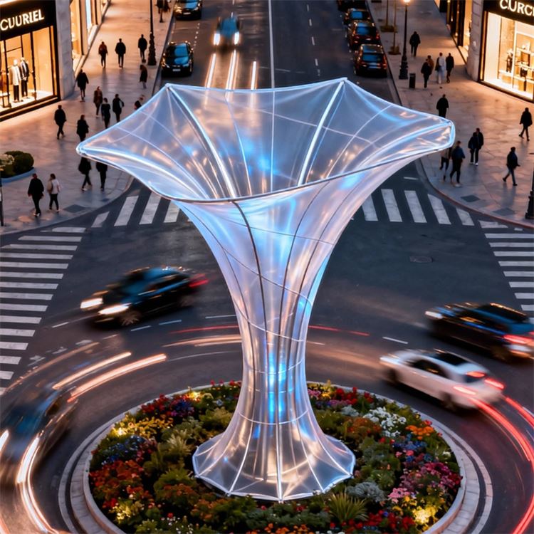 可拆卸移动膜结构市集  透光减排降低能耗 低碳环保