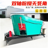 养牛场tmr饲料搅拌机 小型5方日粮混合机 称重拌料一体机