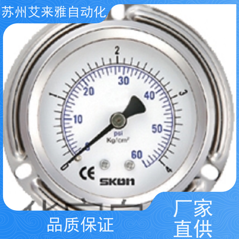 进口台湾协钢SKON耐震背接轴向充油式压力表0-400BAR 0-40MPA