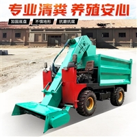 养牛场圈舍扒粪机 粪便自动铲粪机 5立方大料斗装车清粪机