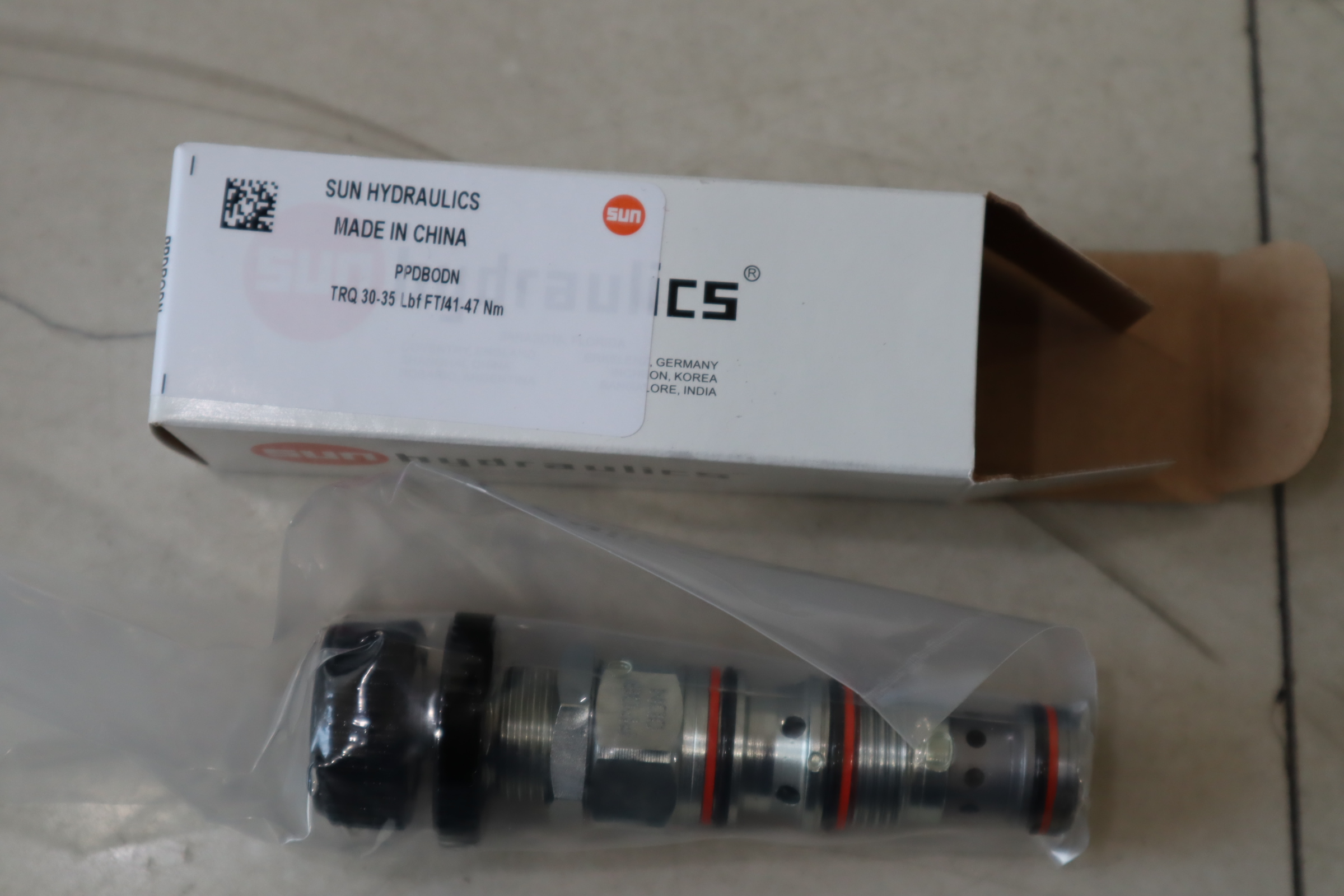 PPDBODN TRQ 30-35 LBF FT/41-47 NM 美国太阳SUN插装阀液压阀