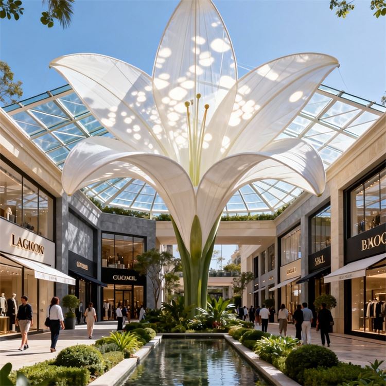 定制LOGO膜结构 湖畔河边观景台遮阳伞 创意设计