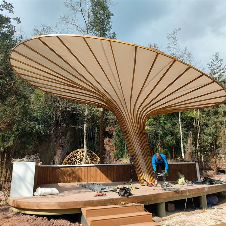 广场舞台膜结构 从概念设计到落地维护 低碳环保