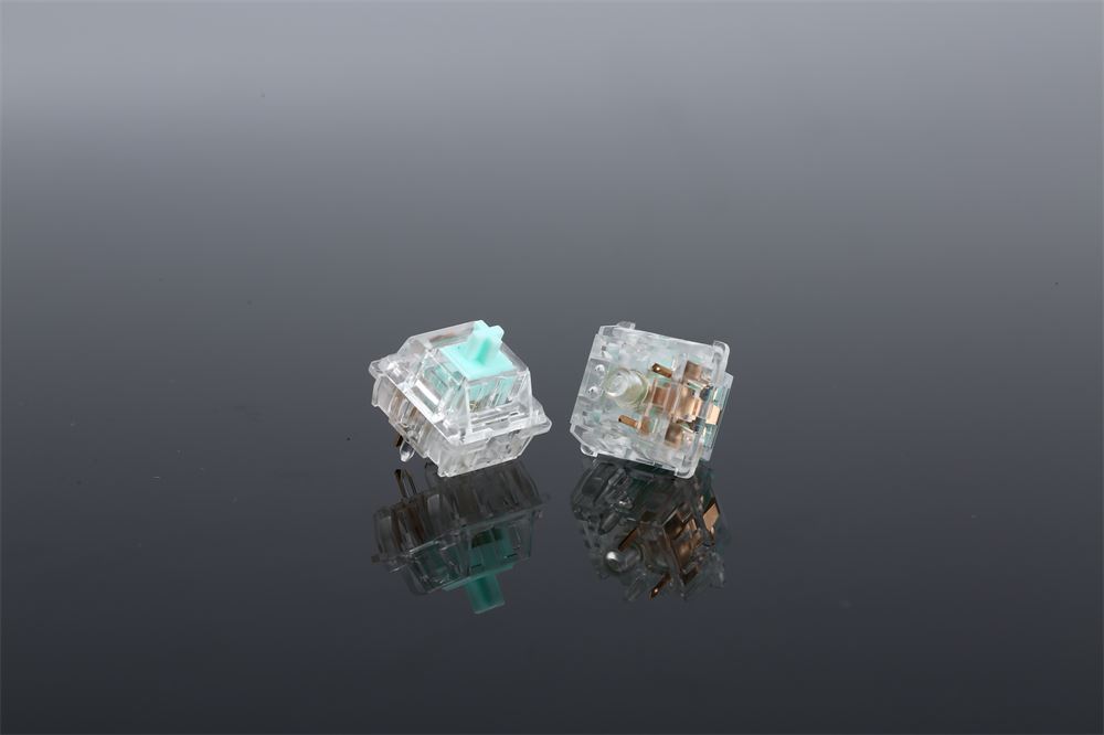 白透红轴黄轴奶绿电竞键盘五脚轴体供应 快速回弹