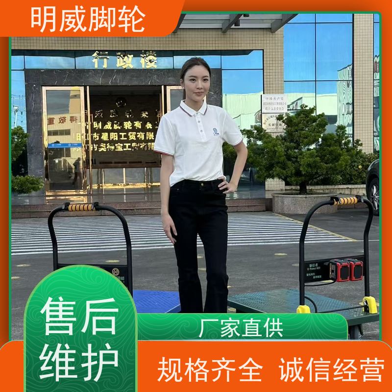 明威 60*90cm 小型电动平板手推车 大容量承载 定制
