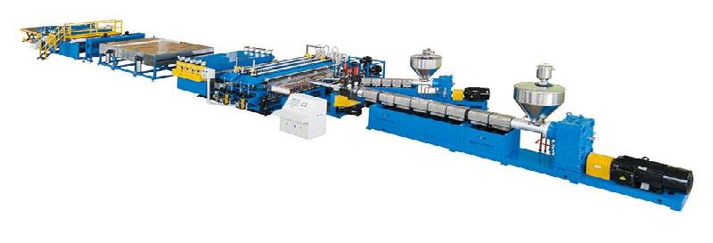 四川双层中空PC阳光板生产线 银行安全隔断 PC 格子板设备供应