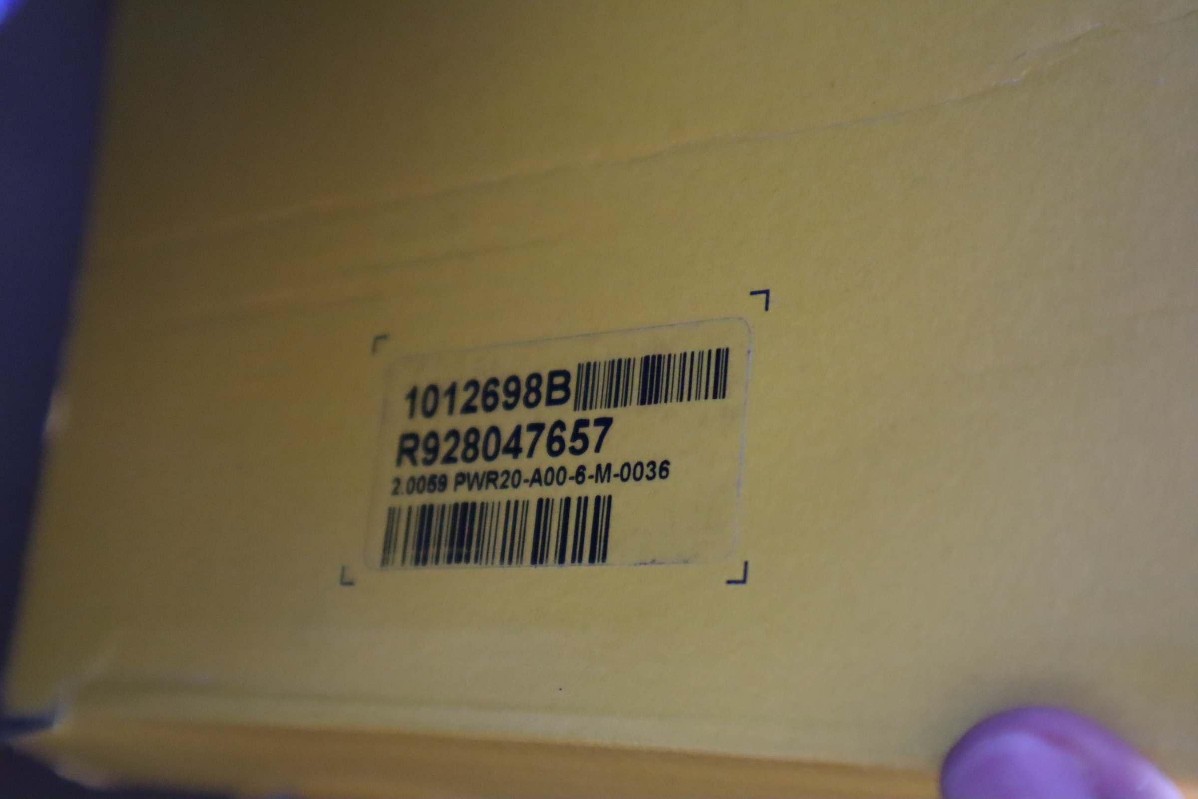 1012698B R928047657 2.0059 PWR20-A00-6-M-0036 汉格斯特HENGST