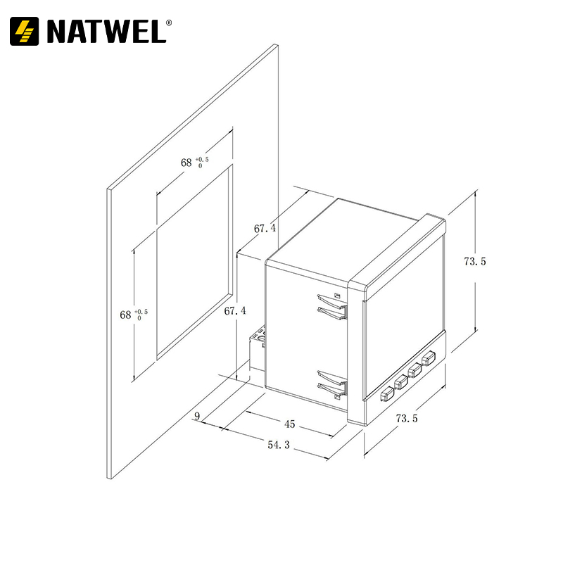 江西GW-LM72-3M三相多功能电表  72x72嵌入式电表量大优惠