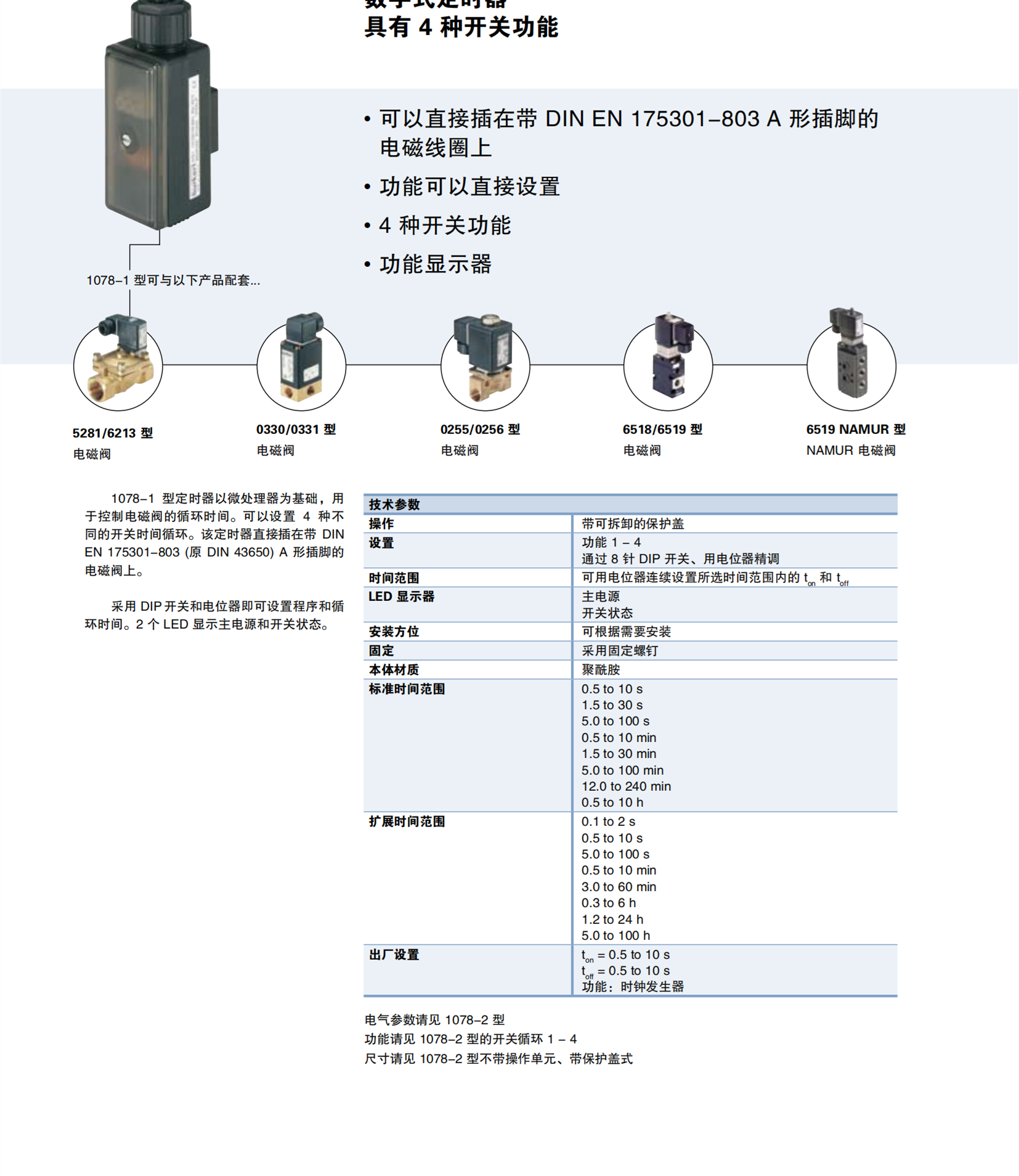 德国BURKERT宝德两位两通直动式电磁阀00186001