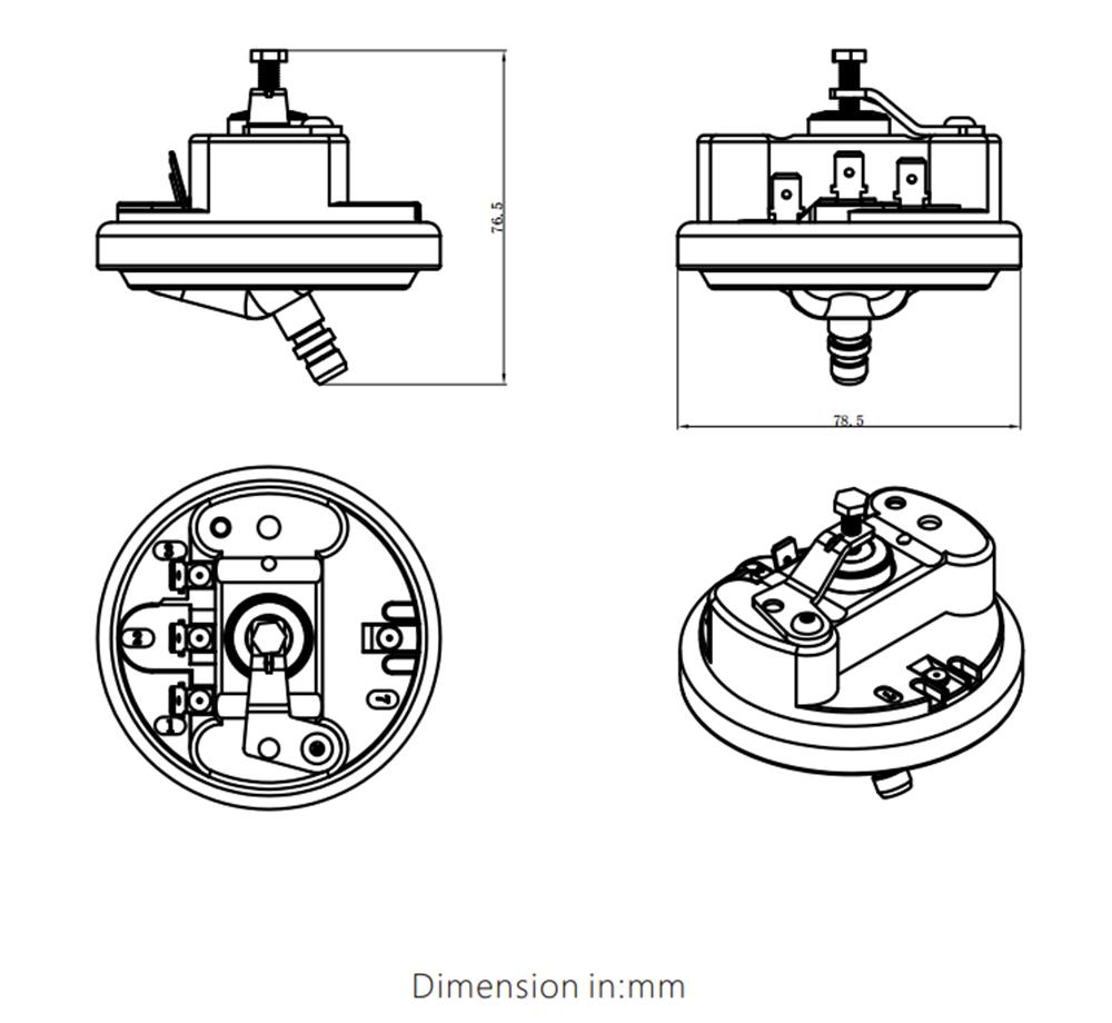 力夫LF56蒸汽控制压差开关厂家 灵活安装使用
