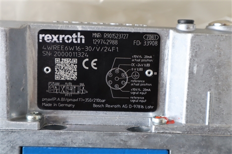 4WREE6W16-3X/V/24F1 R901523727 德国力士乐REXROTH比例阀