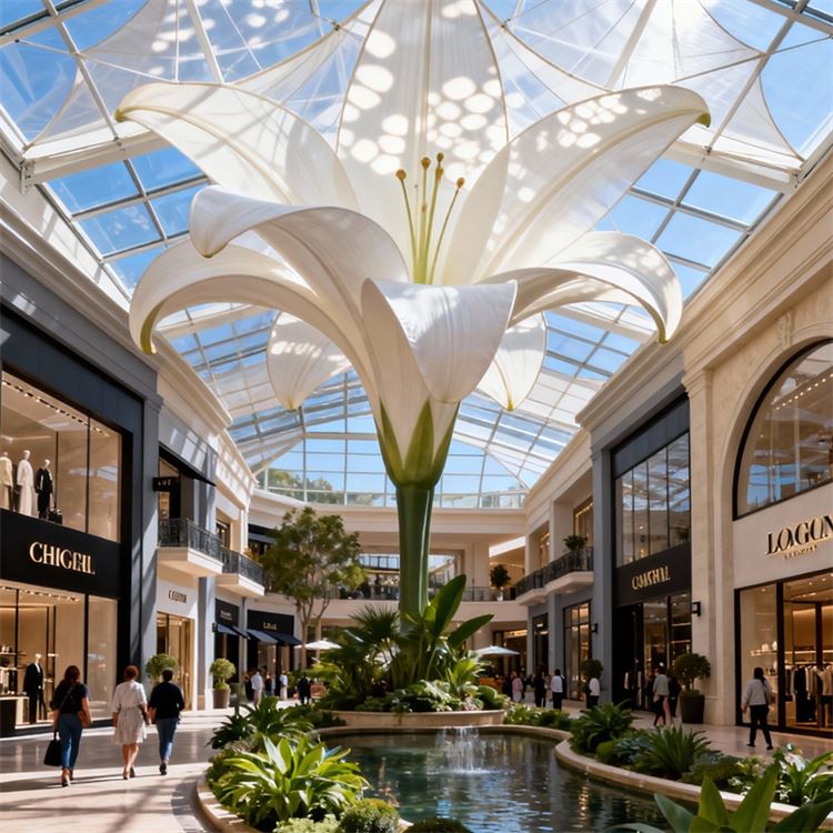 亲水平台膜结构亭 商业综合体楼宇间风雨连廊 全周期服务