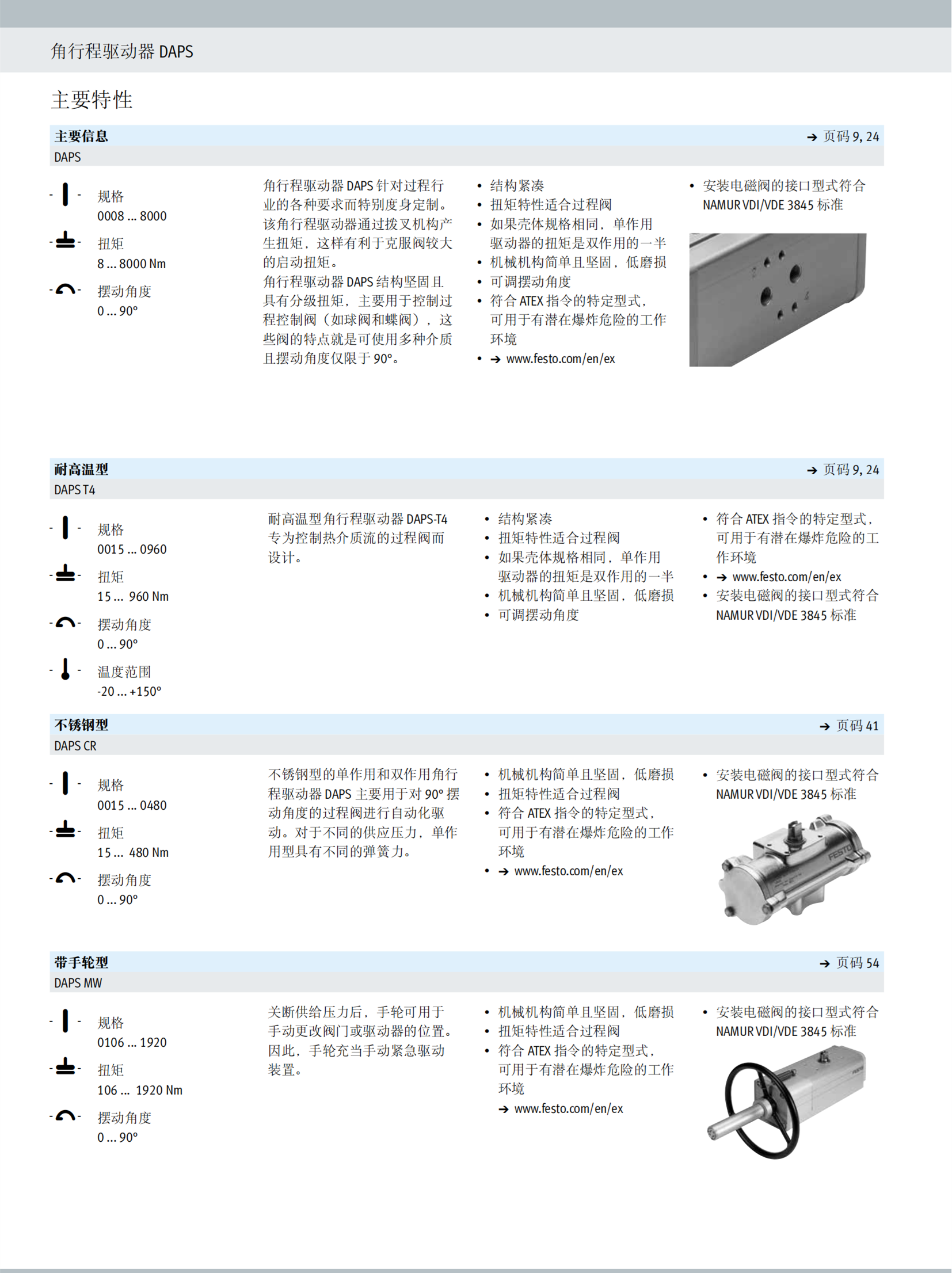 FESTO小型标准气缸DSBC-63-700-PPVA-N3