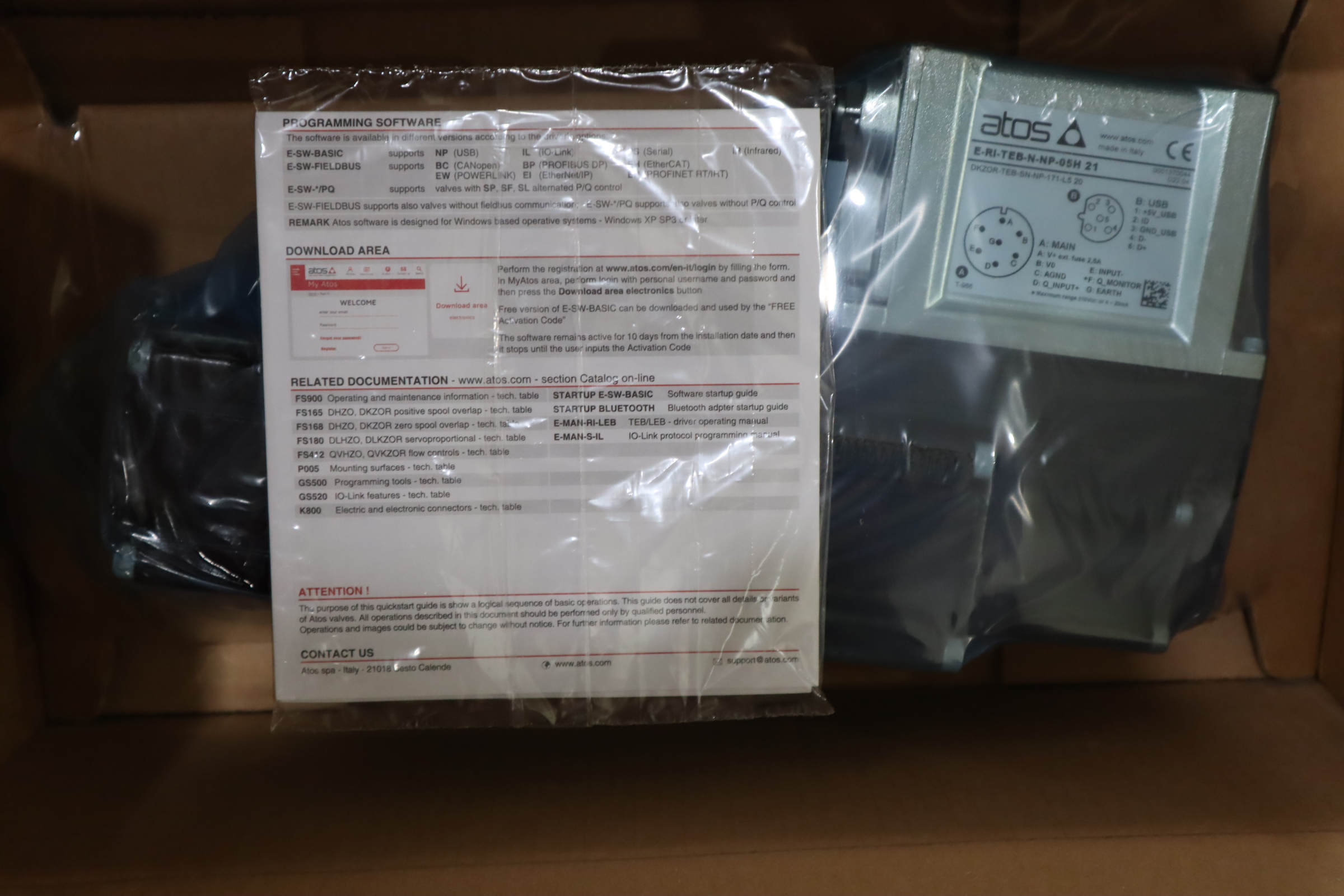 DKZOR-TEB-SN-NP-171-L5 20 意大利阿托斯ATOS比例阀