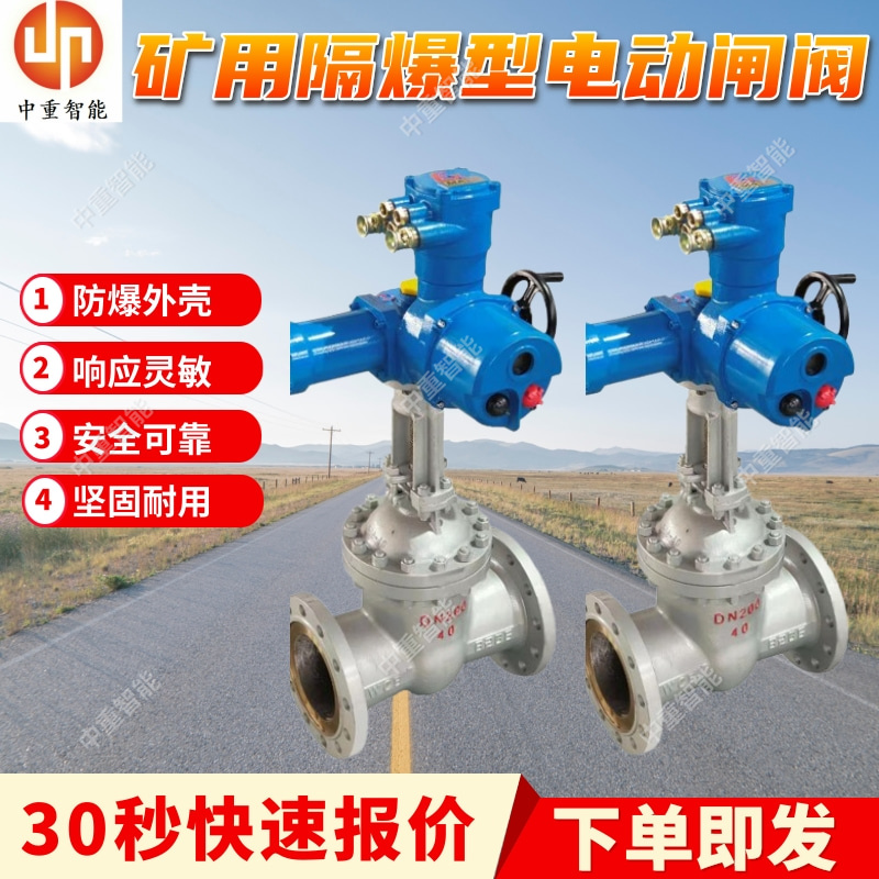 矿用隔爆型电动法兰闸阀 Z941H-64C DN450开关型闸阀
