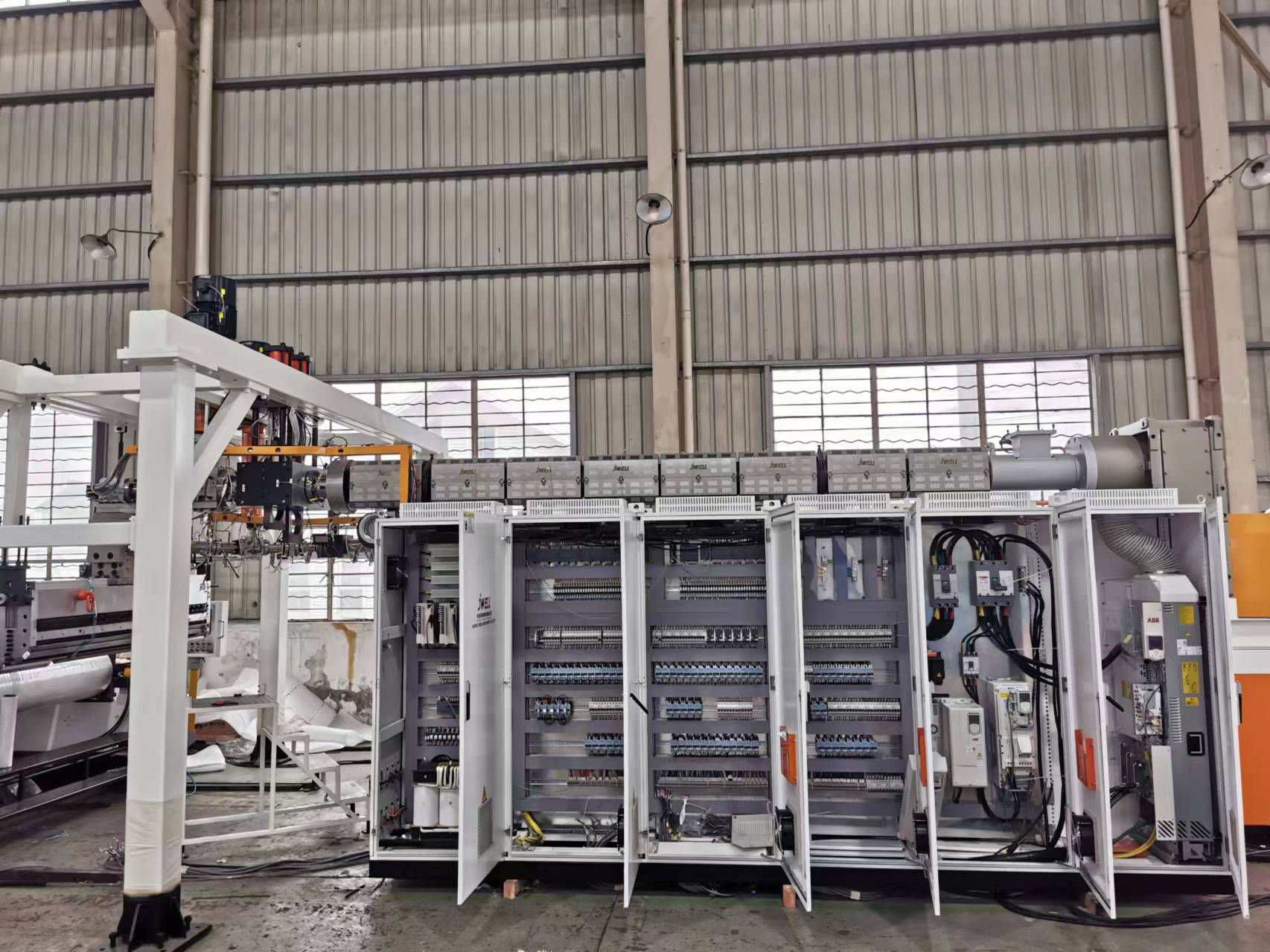 金纬机械高速 PE 厚板设备? PE 服装包装片材生产线 防皱成型设备批发