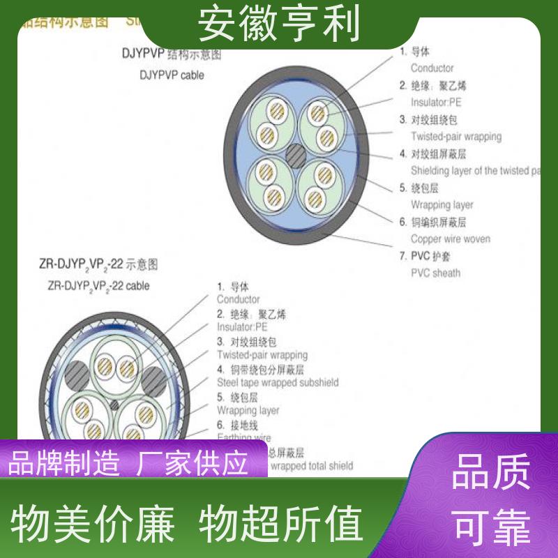 安徽亨利仪表电缆有限公司 8*1.5 额定电压 屏蔽控制电缆