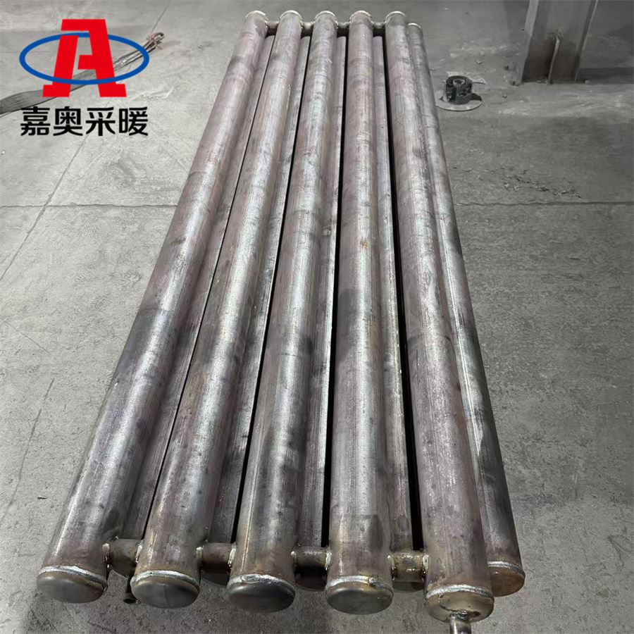 大型养殖基地用d65光排管散热器 光排管散热器阀门安装