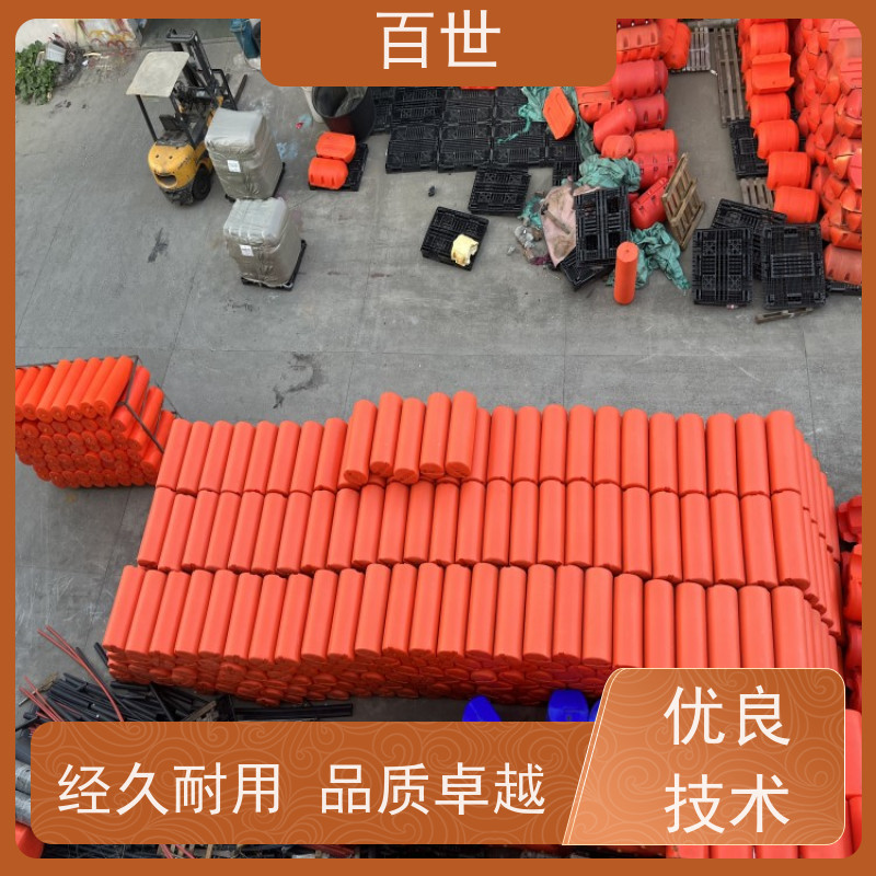 百世 海洋作业 拦污浮筒 漂浮物拦截 钢丝绳锚固