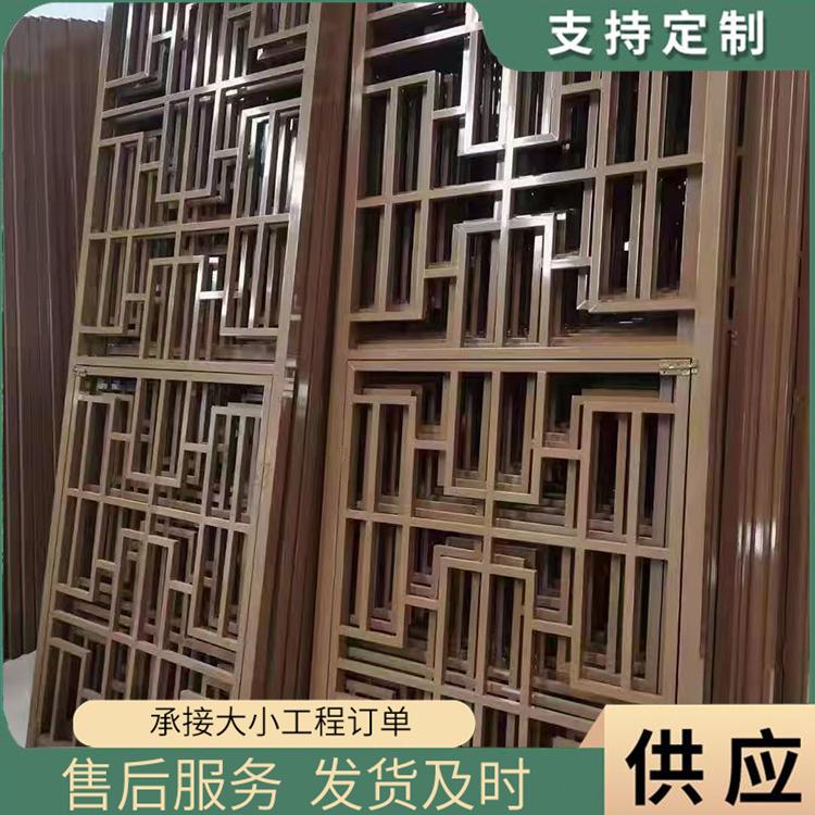 复古铝合金窗花 铝框铝合金百叶窗货源