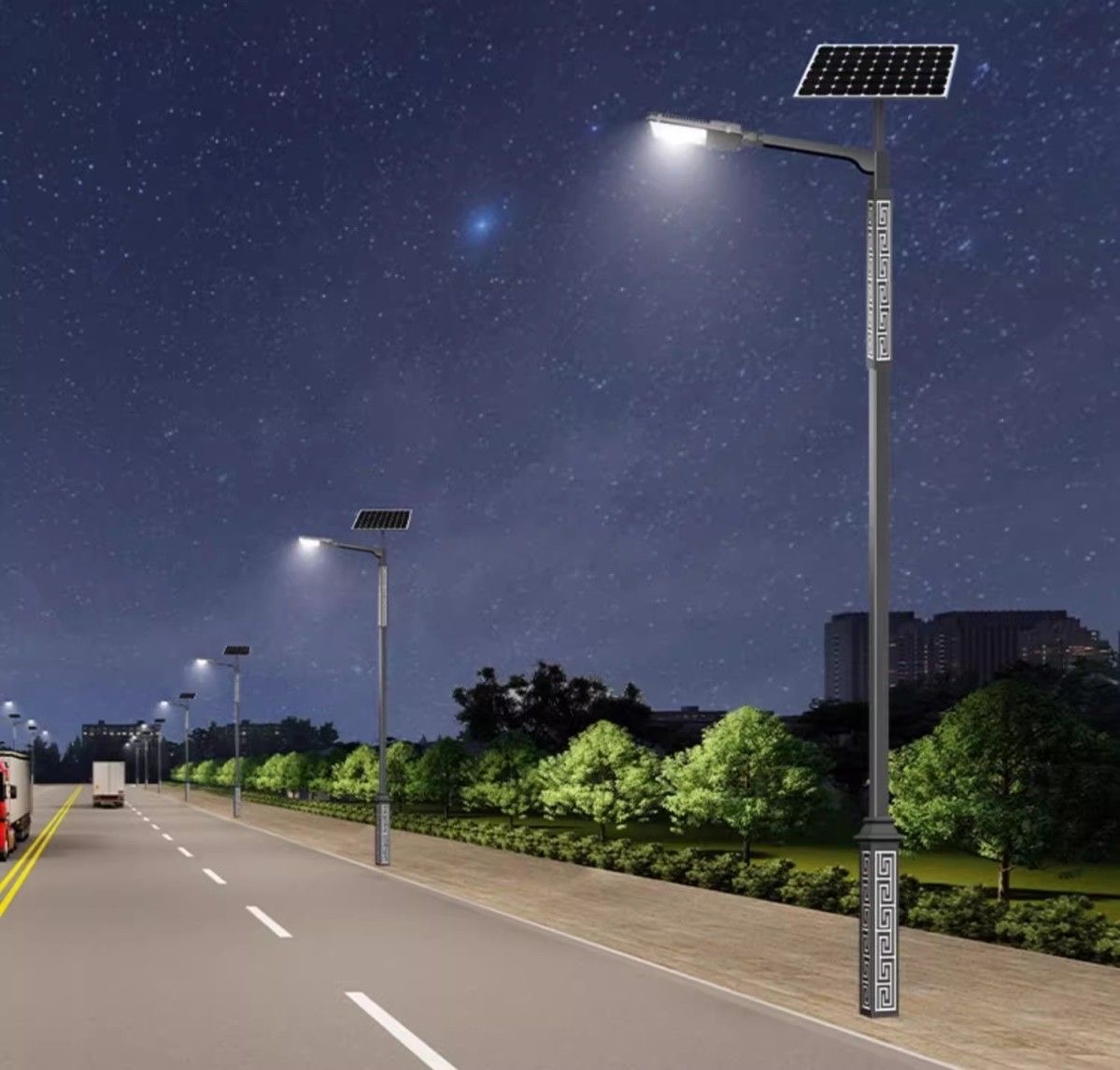 浙江工程道路一体化太阳能高杆灯 批量定制