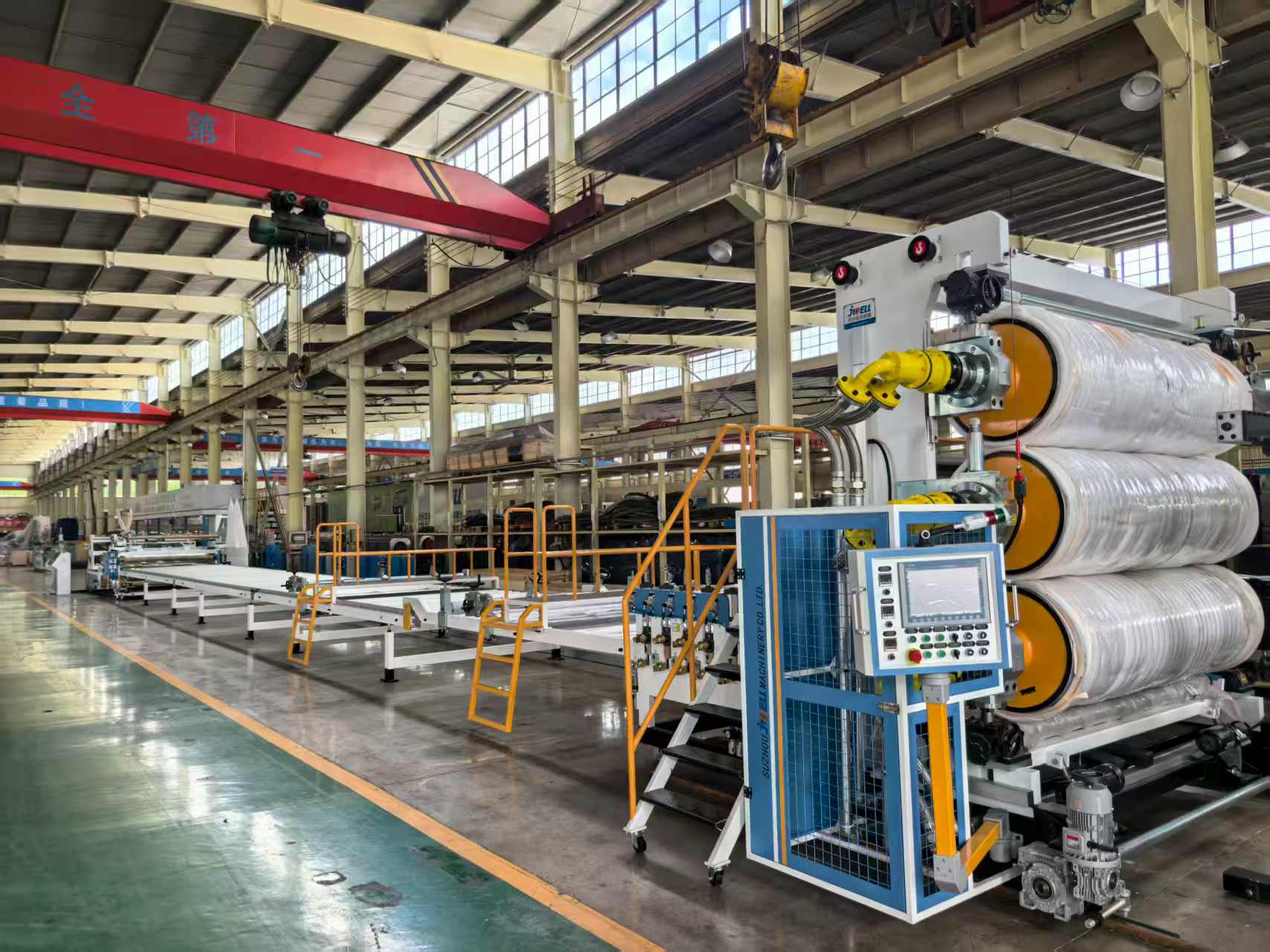 金纬机械PE 板材设备? PE 伺服电机牵引片材生产线 稳定输送设备供应