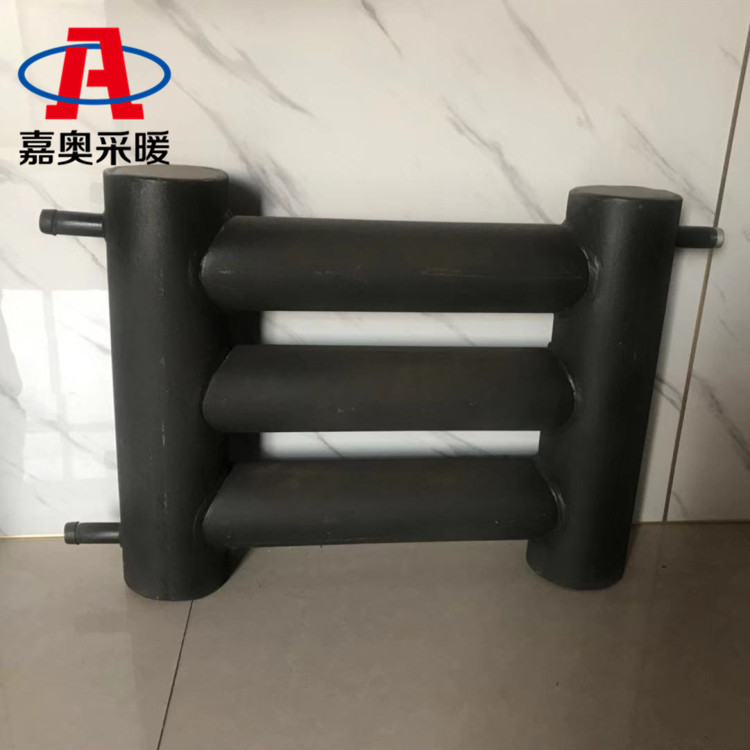 洗煤厂用五管式光管暖气片 光面管暖气片厂家