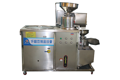 Fully automatic tofu double grinding single bucket integrated machine