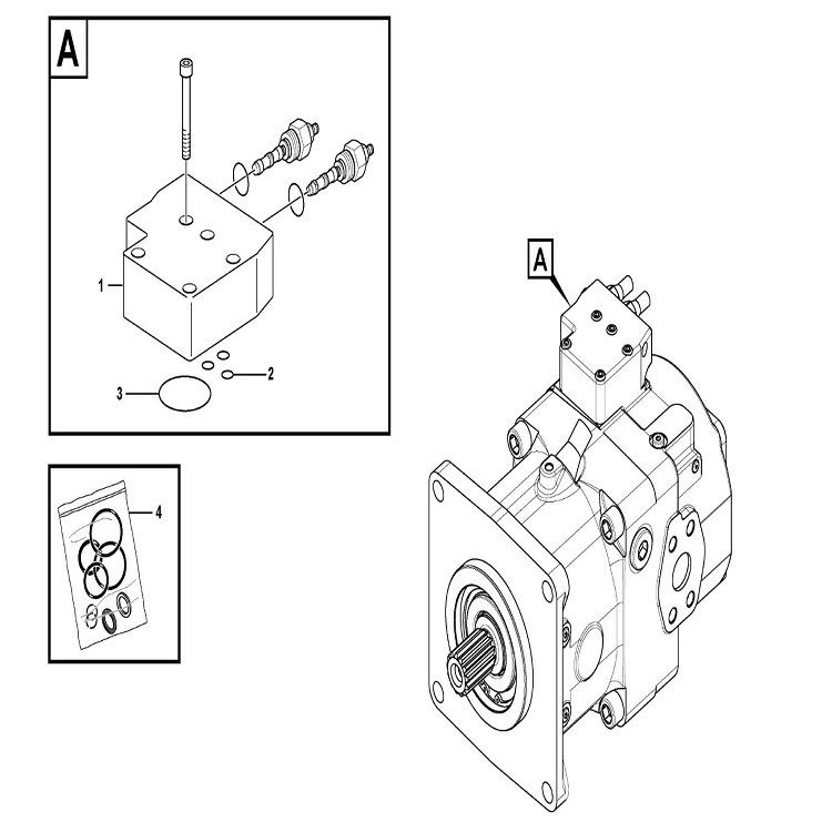 L350H装载机液压泵17473223 L350装载机液压泵