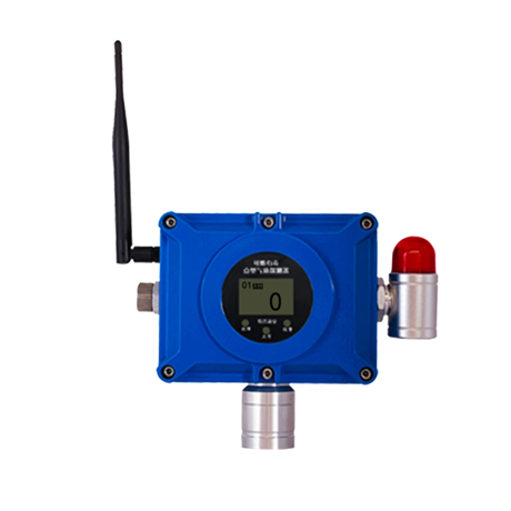 Wireless magnetic lithium battery combustible gas alarm for gas stations