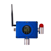 Wireless magnetic lithium battery combustible gas alarm for gas stations