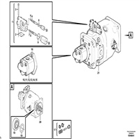 L350H装载机液压泵17473221 L350装载机液压泵