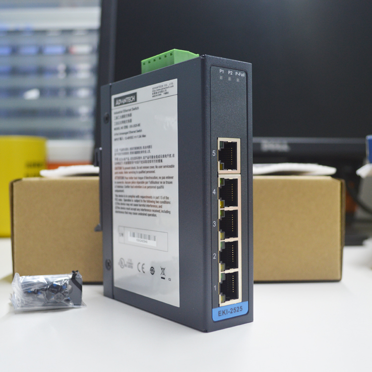 EKI-2525 研华5端口百兆非网管型工业以太网交换机EKI-2525-BE