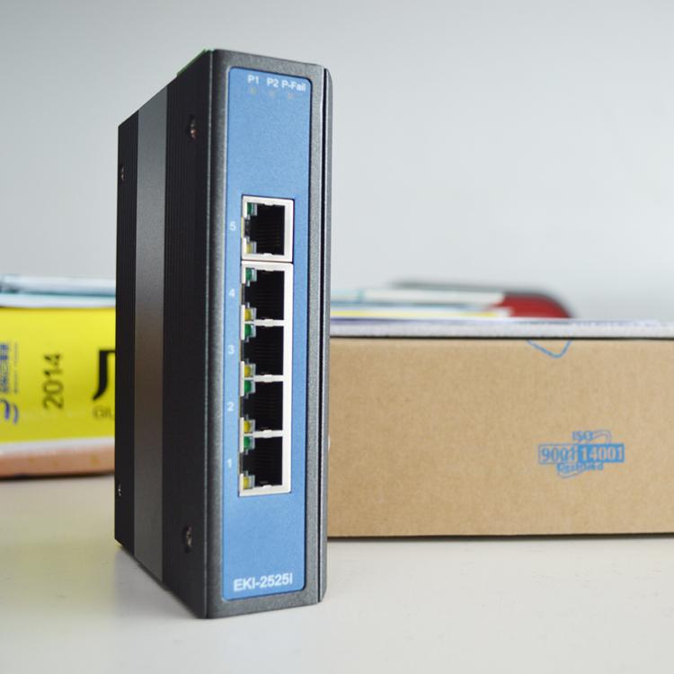 EKI-2525I研华 5端口宽温非网管型工业以太网交换机 提供风暴保护