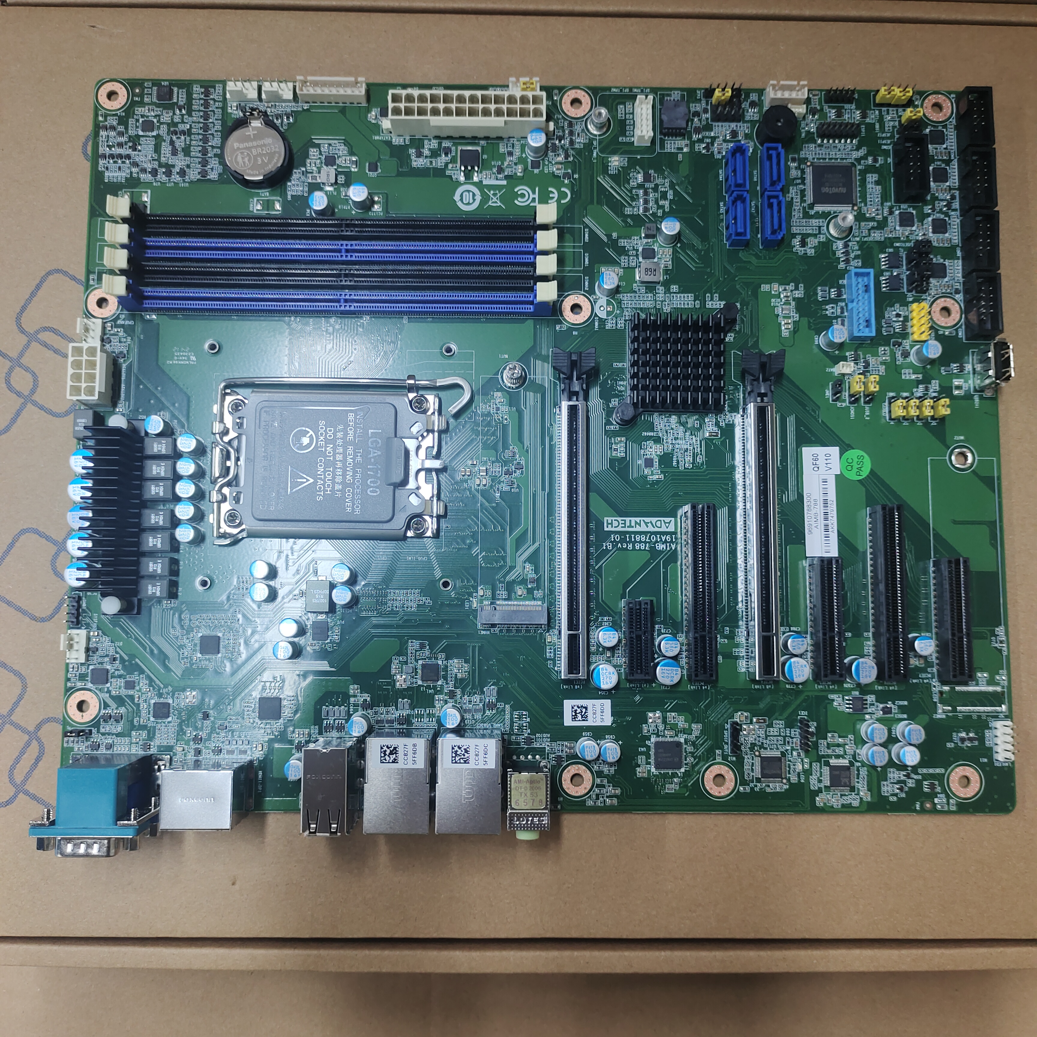 研华ASMB-787G2搭配IPC-610L台式机工业ATX服务器主板 W480E 芯片组