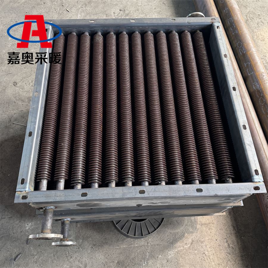 草莓大棚翅片管式换热器 碳钢蒸汽卧式耐腐蚀散热器