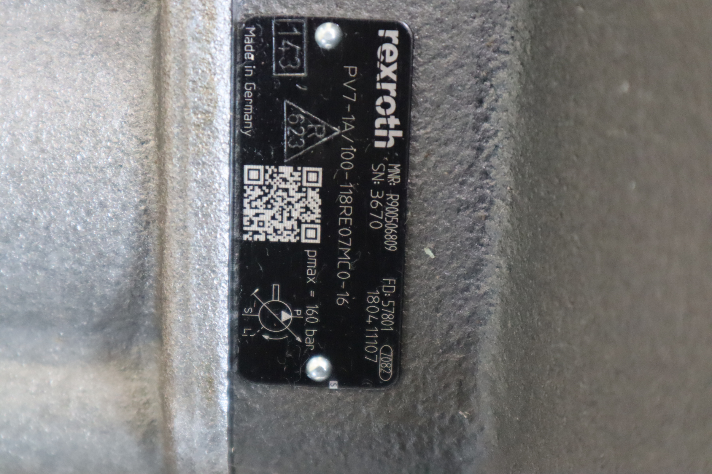PV7-1A/100-118RE07MC0-16 R900506809 力士乐REXROTH叶片泵