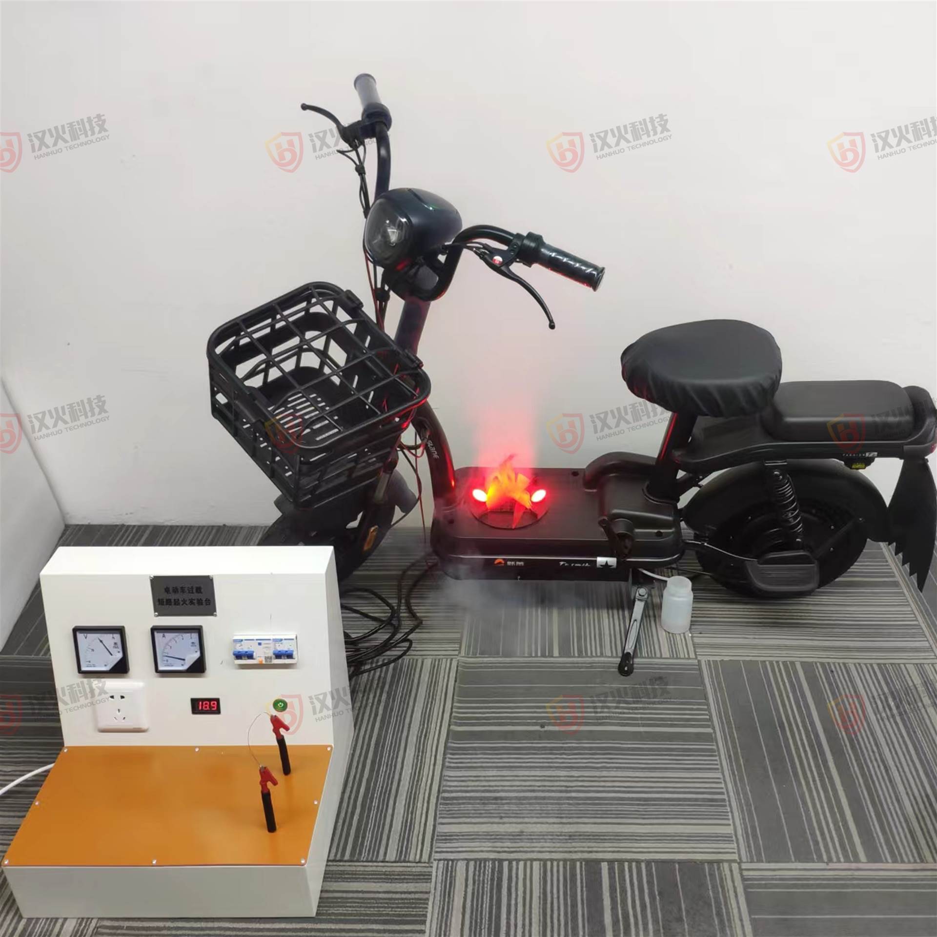 VR消防安全模拟电动车起火实验台