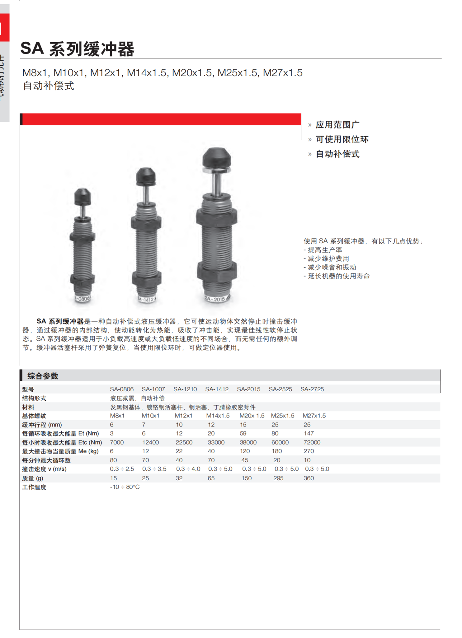 CAMOZZI多位型气缸40S3L040A0045S1