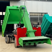 装运牛粪四轮铲粪车 刮板式粪便清理车 柴油大马力除粪车