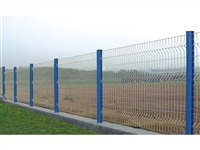 桃型柱与双边丝组合式护栏网