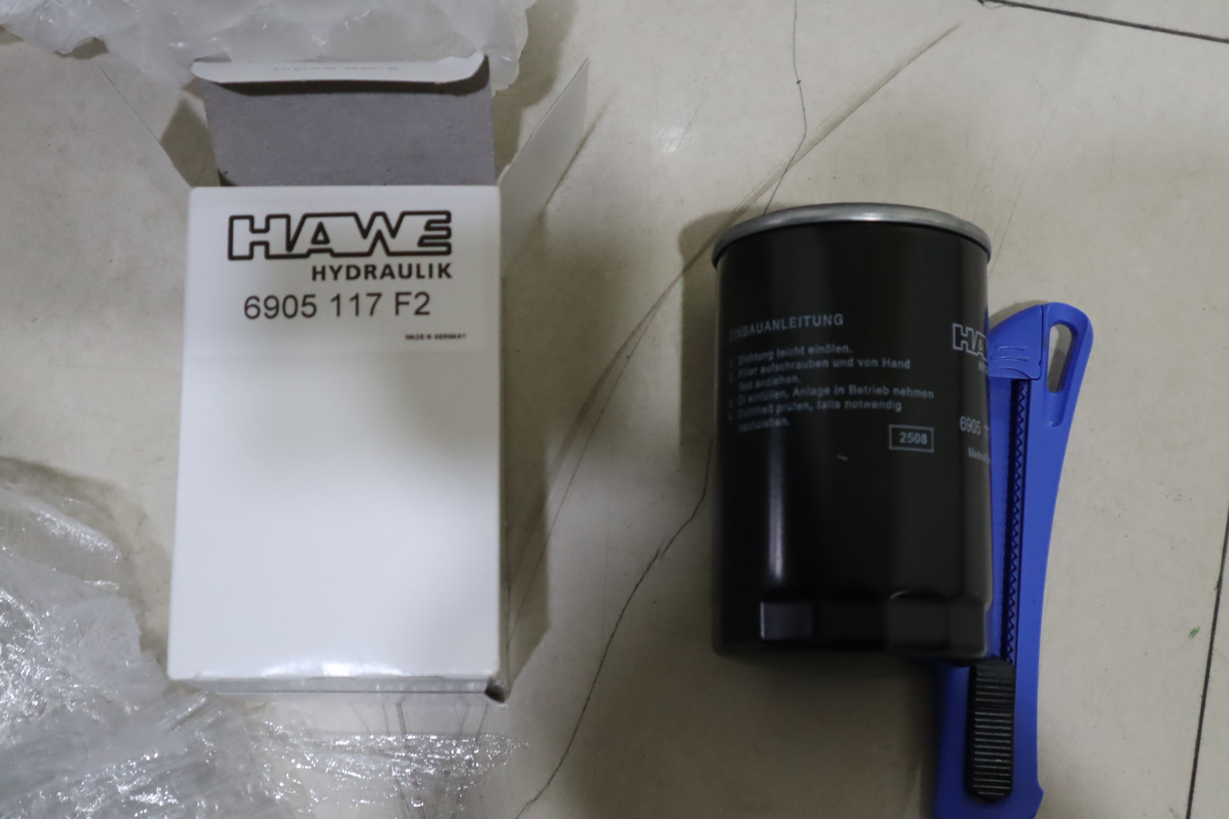 6905 117 F2 德国HAWE哈威滤芯过滤器 Made in Germany