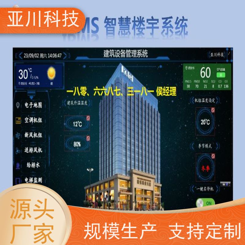 渭南AI赋能IBMS综合运维平台图形化人机界面展示对各个机电子系统统一监视、控制和管理