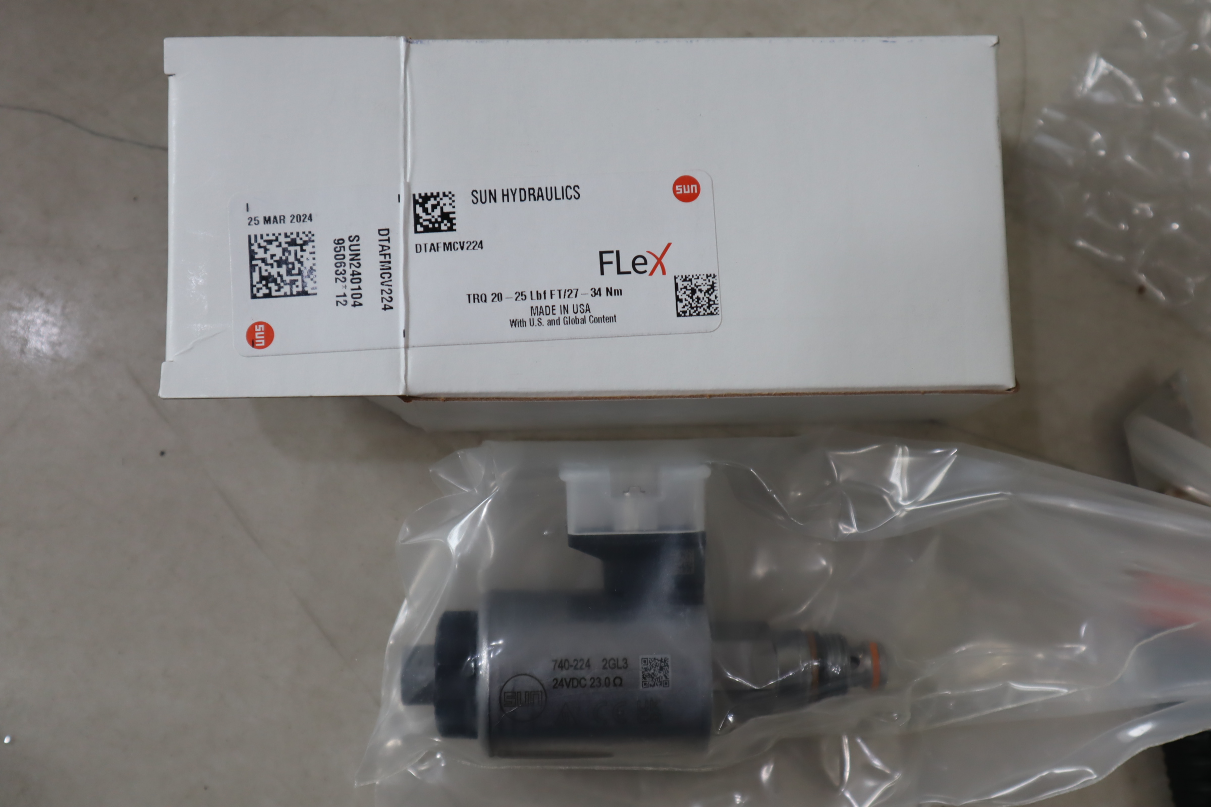 DTAF MCV224 TRQ 20-25 LBF FT/27-34 NM 太阳SUN